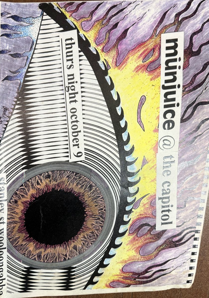 Münjuice poster for The Capitol, Stanley Street, Woolloongabba, Thursday 9 October