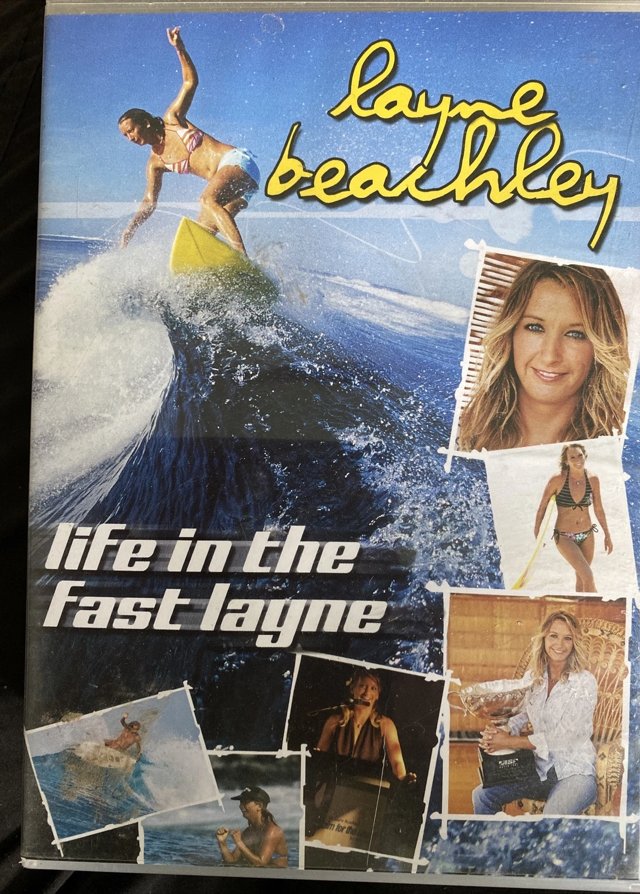 Layne Beachley, Life in the Fast Layne DVD cover, featuring songs by Moonjuice