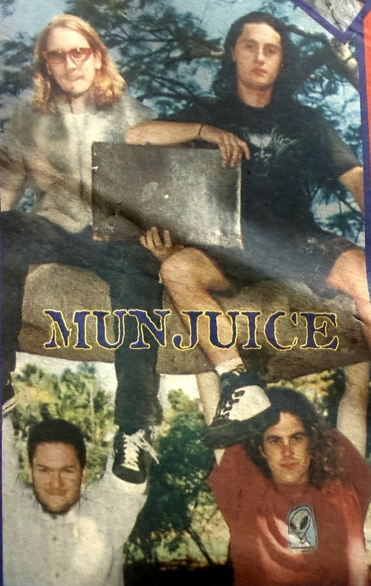 Münjuice band photo from Rave magazine's 1996 Queensland Rock Awards finalists spread